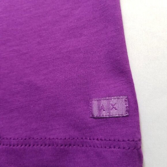Armani Exchange Men's Slim T-shirt V-neck Pima Cotton Tee A|X Logo (T) NWT - Picture 4 of 4